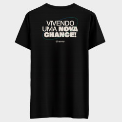 Camiseta Tradicional - Coleção Nova Chance - Preta