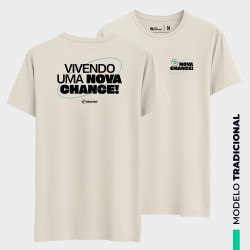Camiseta Tradicional - Coleção Nova Chance - Off White